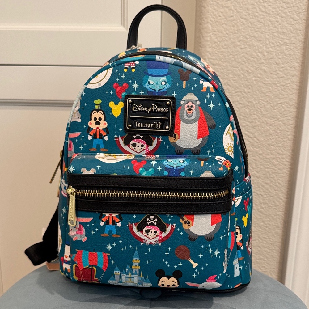 Loungefly Disney Parks Chibi Blue Backpack